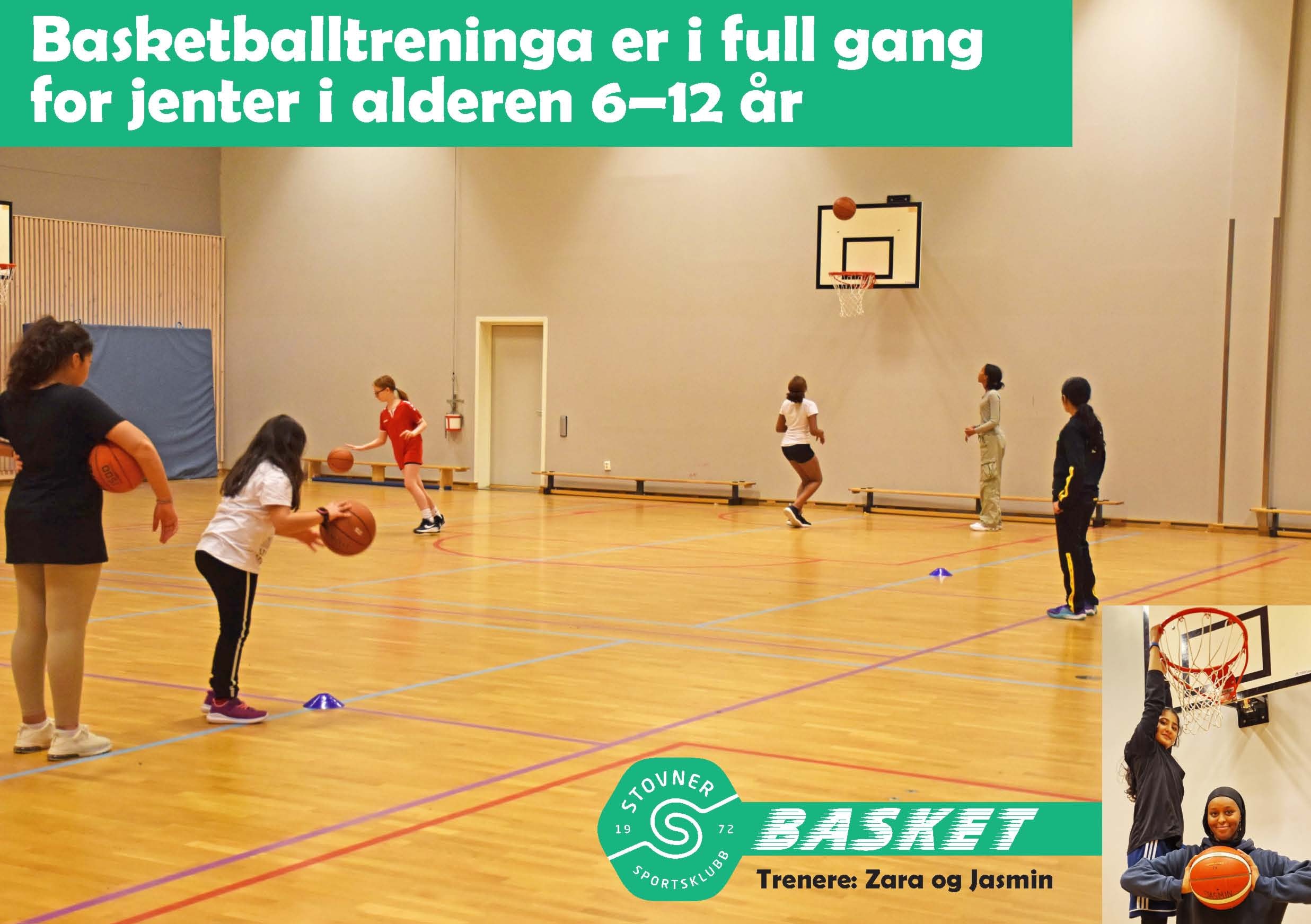 Jenter 6–12 år har gjennomført tre treninger